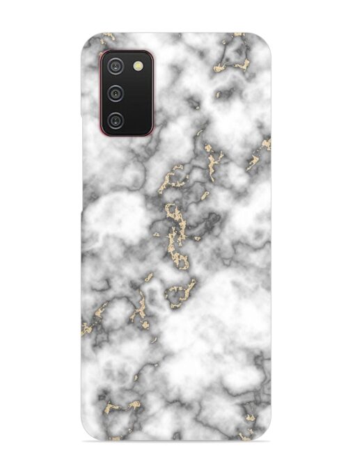 Gray And Gold Marble Snap Case for Samsung Galaxy A02S Zapvi