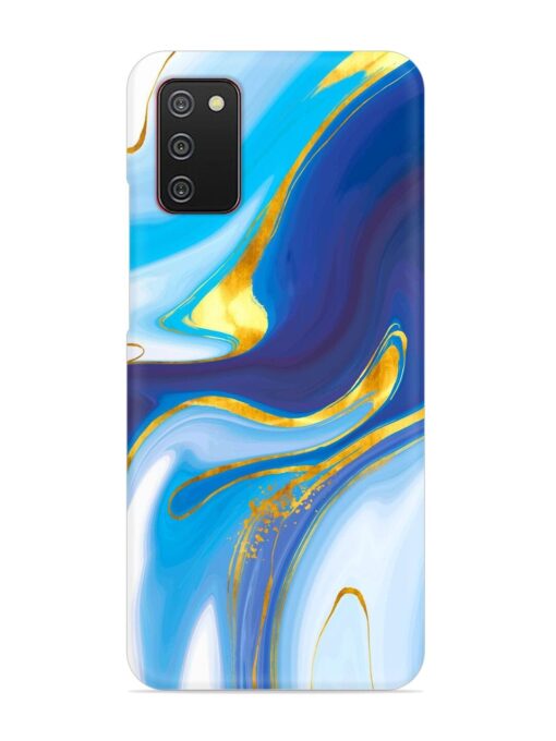 Watercolor Background With Golden Foil Snap Case for Samsung Galaxy A02S Zapvi