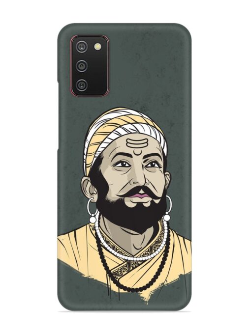 Shivaji Maharaj Vector Art Snap Case for Samsung Galaxy A02S Zapvi