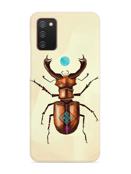 Stag Beetle Vector Snap Case for Samsung Galaxy A02S Zapvi