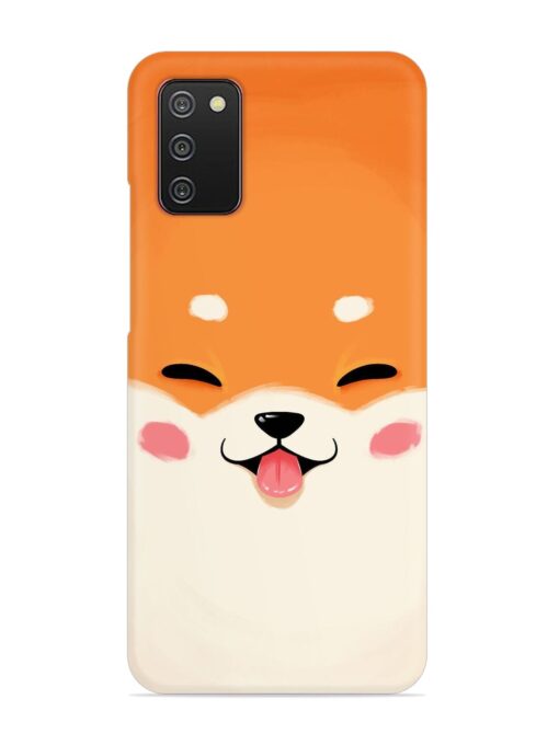 Cute Dog Face Vector Snap Case for Samsung Galaxy A02S Zapvi