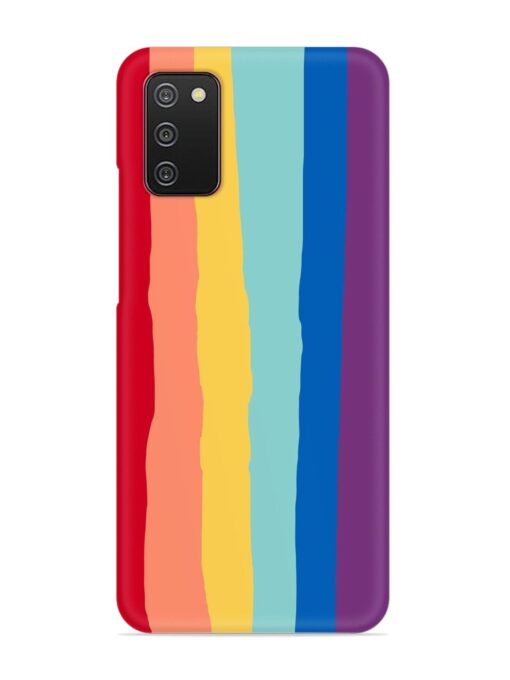 Rainbow Genuine Liquid Snap Case for Samsung Galaxy A02S Zapvi