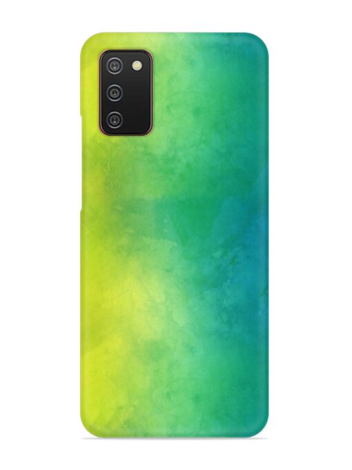 Yellow Green Gradient Snap Case for Samsung Galaxy A02S Zapvi