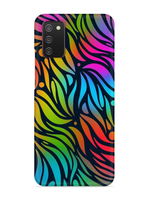 Abstract Leaf Design Snap Case for Samsung Galaxy A02S Zapvi