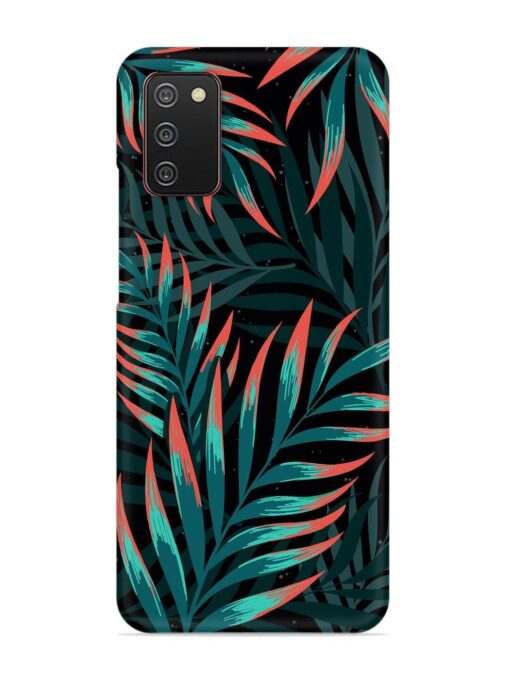 Green Leaf Art Snap Case for Samsung Galaxy A02S Zapvi