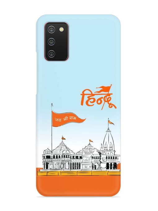 Ram Mandir Hindu Snap Case for Samsung Galaxy A02S Zapvi