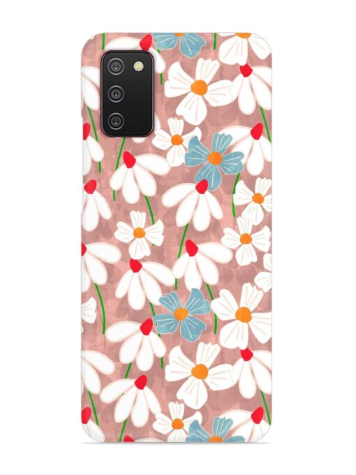 Abstract Petal Flowers Snap Case for Samsung Galaxy A02S Zapvi