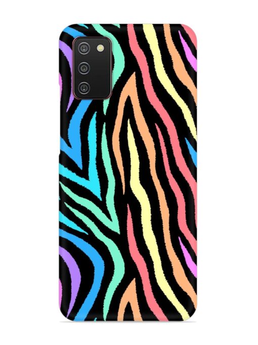 Colorful Abstract Zebra Snap Case for Samsung Galaxy A02S Zapvi