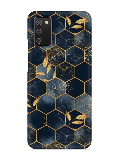 Marble Hexagon Seamless Snap Case for Samsung Galaxy A02S Zapvi