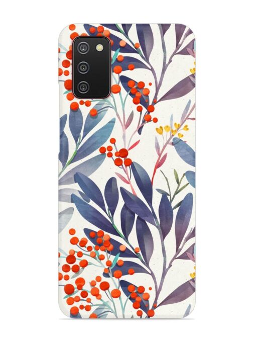 Seamless Floral Pattern Snap Case for Samsung Galaxy A02S Zapvi