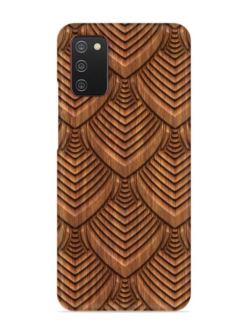 Carved Pattern On Snap Case for Samsung Galaxy A02S Zapvi