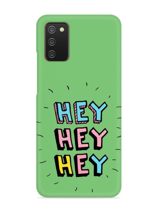 Hey Vector Cartoon Snap Case for Samsung Galaxy A02S Zapvi