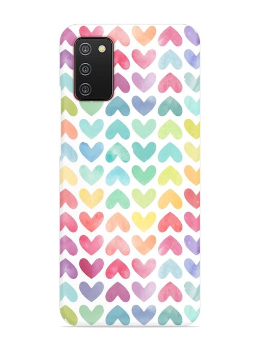 Seamless Colorful Watercolor Snap Case for Samsung Galaxy A02S Zapvi