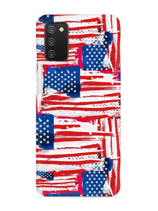 Usa Flag Seamless Snap Case for Samsung Galaxy A02S Zapvi