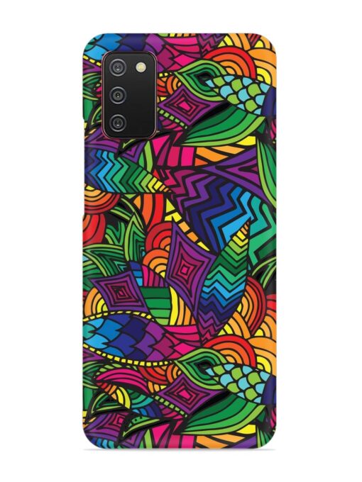 Abstract Multicolor Seamless Snap Case for Samsung Galaxy A02S Zapvi