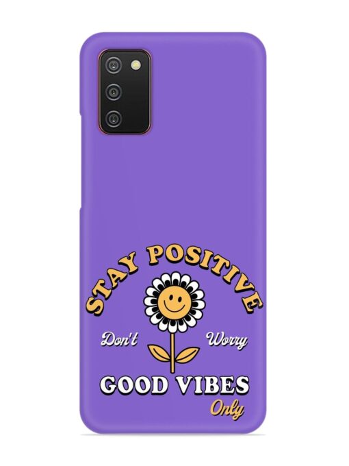 Retro Positive Flower Snap Case for Samsung Galaxy A02S Zapvi