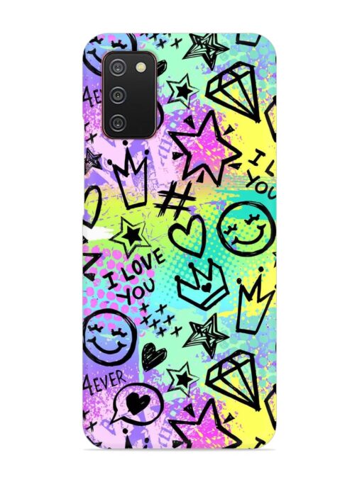 Bright Seamless Pattern Snap Case for Samsung Galaxy A02S Zapvi