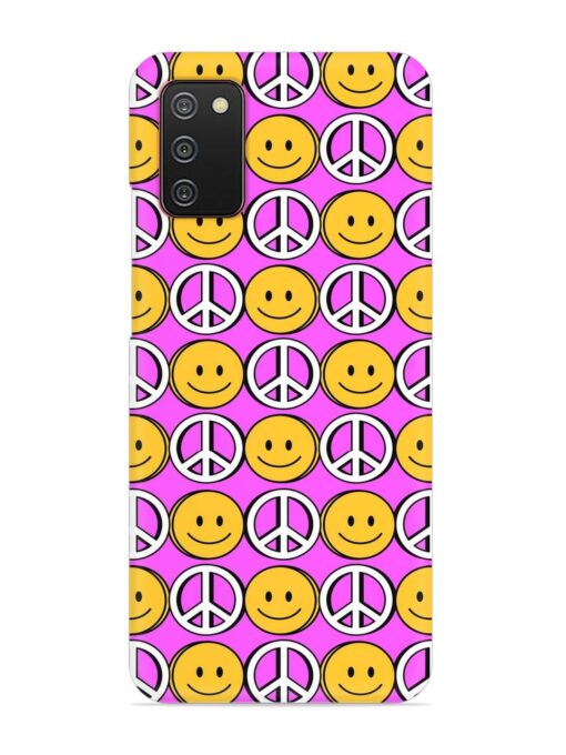 Smiley Face Peace Snap Case for Samsung Galaxy A02S Zapvi