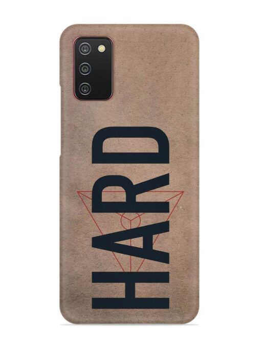 Hard Typo Snap Case for Samsung Galaxy A02S Zapvi