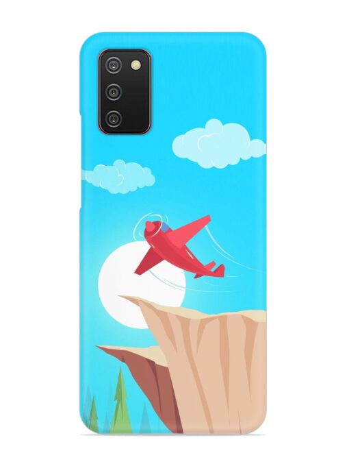 Small Planes In Flight Snap Case for Samsung Galaxy A02S Zapvi