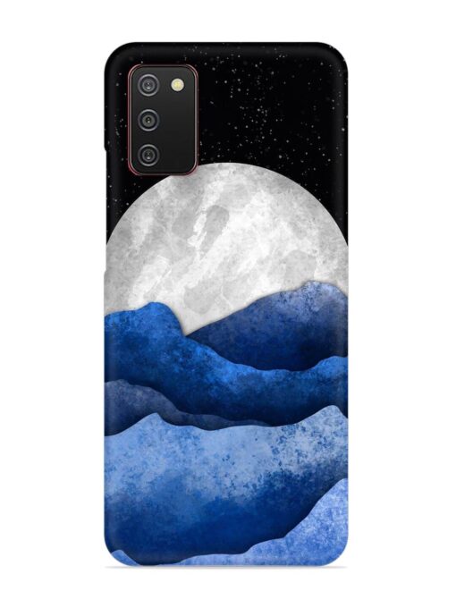 Full Moon Mountain Vector Snap Case for Samsung Galaxy A02S Zapvi