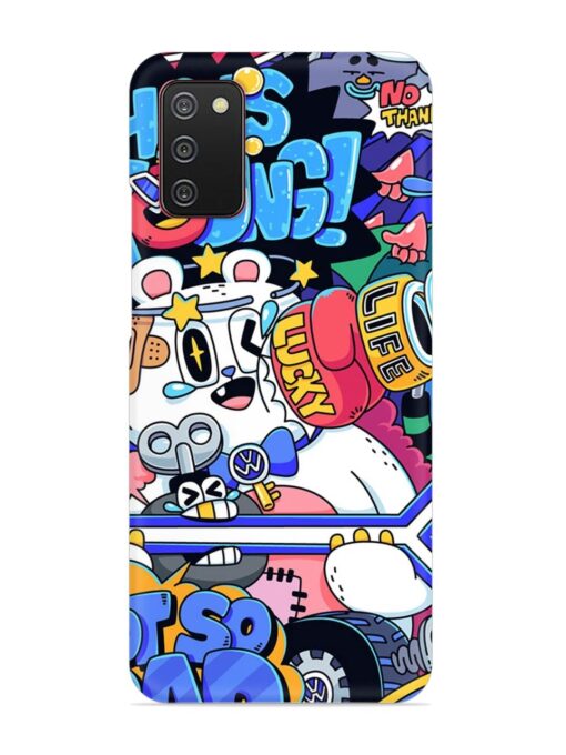 Universal Doodle Snap Case for Samsung Galaxy A02S Zapvi