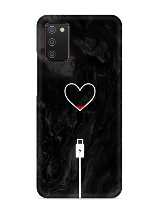 Heart Charging Vector Snap Case for Samsung Galaxy A02S Zapvi