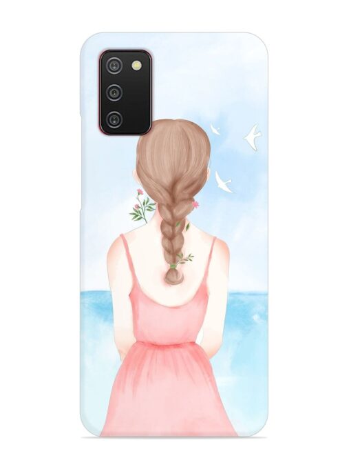 Watercolor Girl Vector Snap Case for Samsung Galaxy A02S Zapvi