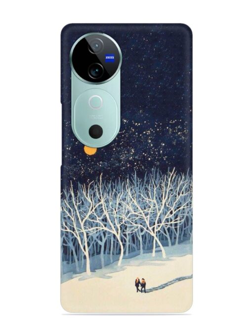 Full Moon Snowshoe Tour Snap Case for Vivo V40 (5G)