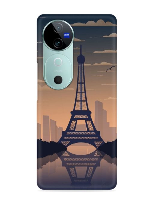 France Paris Eiffel Tower Gradient Snap Case for Vivo V40 (5G)