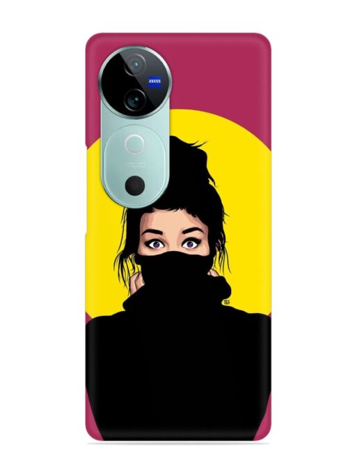 Girly Vector Snap Case for Vivo V40 (5G)