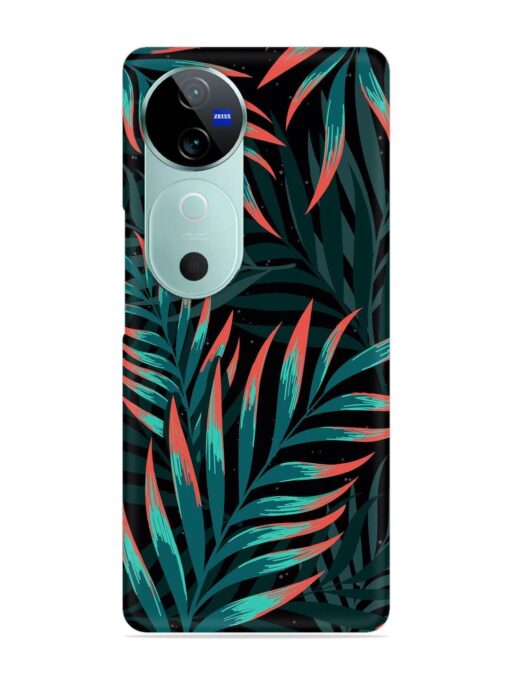 Green Leaf Art Snap Case for Vivo V40 (5G)