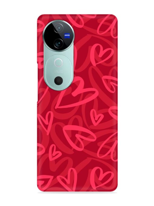 Seamless Romantic Pattern Snap Case for Vivo V40 (5G)