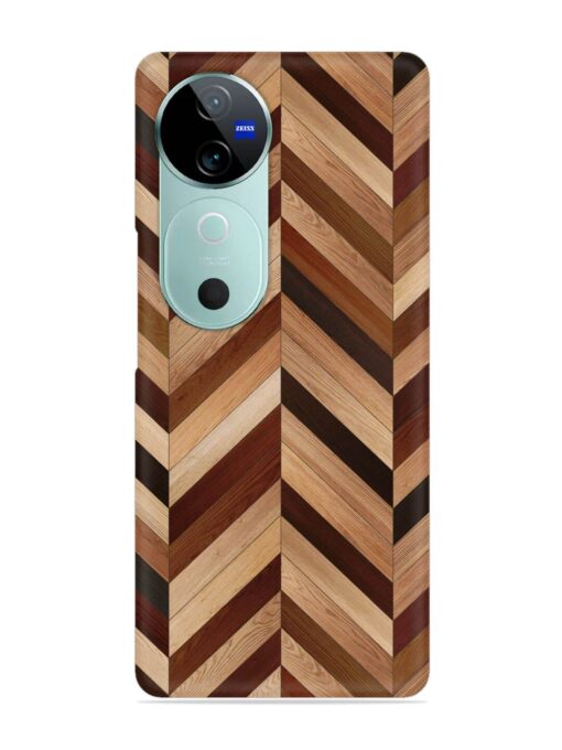 Seamless Wood Parquet Snap Case for Vivo V40 (5G)