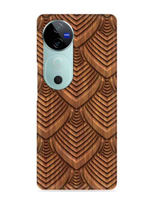 Carved Pattern On Snap Case for Vivo V40 (5G) Zapvi