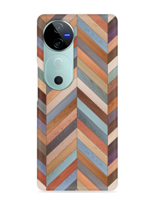 Seamless Wood Parquet Snap Case for Vivo V40 (5G)