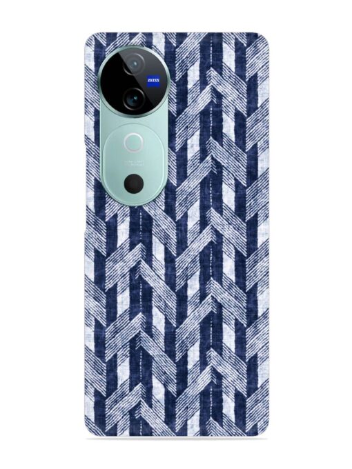 Abstract Herringbone Motif Snap Case for Vivo V40 (5G) Zapvi