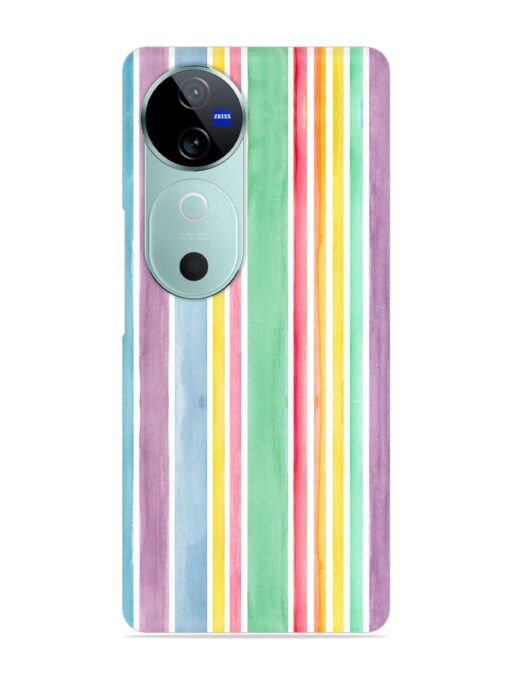 Hand Drawn Watercolor Snap Case for Vivo V40 (5G)