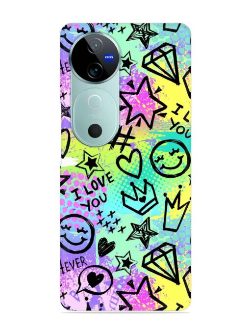 Bright Seamless Pattern Snap Case for Vivo V40 (5G)