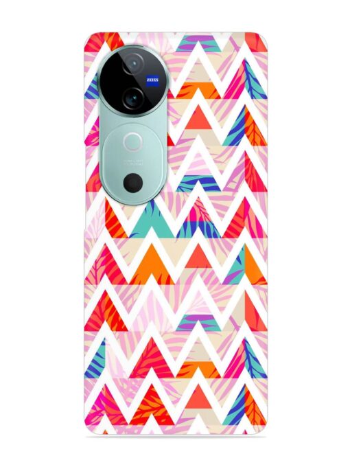 Abstract Triangle Background Snap Case for Vivo V40 (5G)