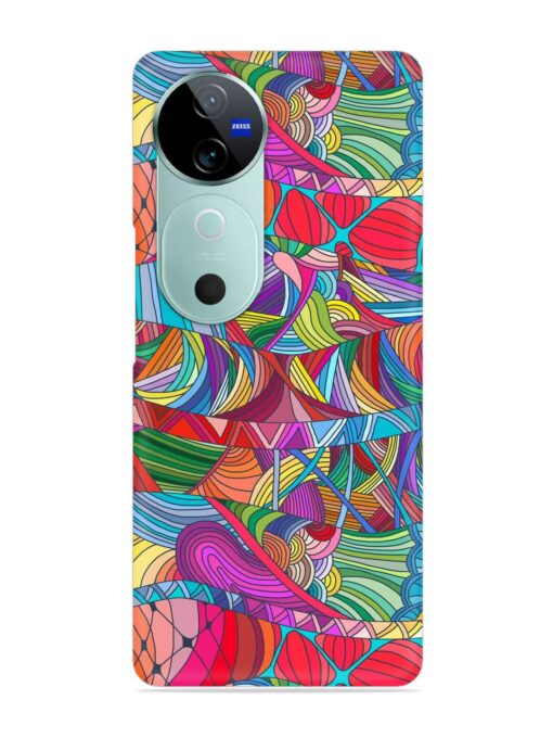 Seamless Patterns Hand Drawn Snap Case for Vivo V40 (5G)