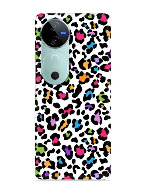 Seamless Leopard Pattern Snap Case for Vivo V40 (5G)