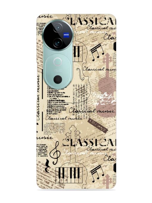 Classical Music Lpattern Snap Case for Vivo V40 (5G) Zapvi