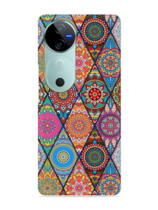 Seamless Tile Pattern Snap Case for Vivo V40 (5G)