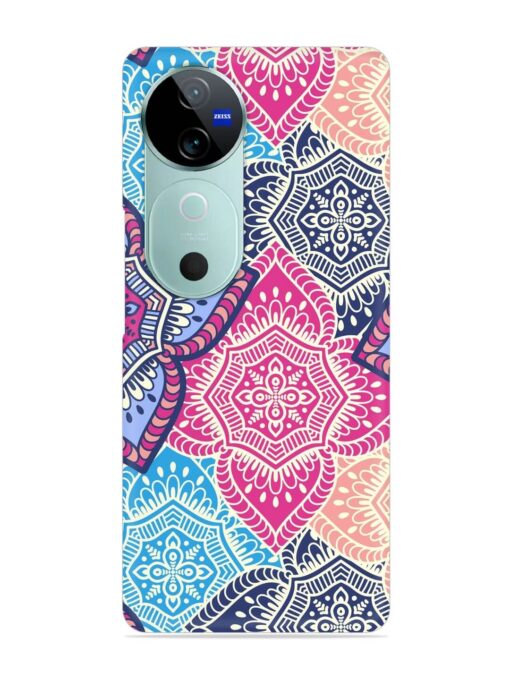 Ethnic Floral Seamless Snap Case for Vivo V40 (5G)