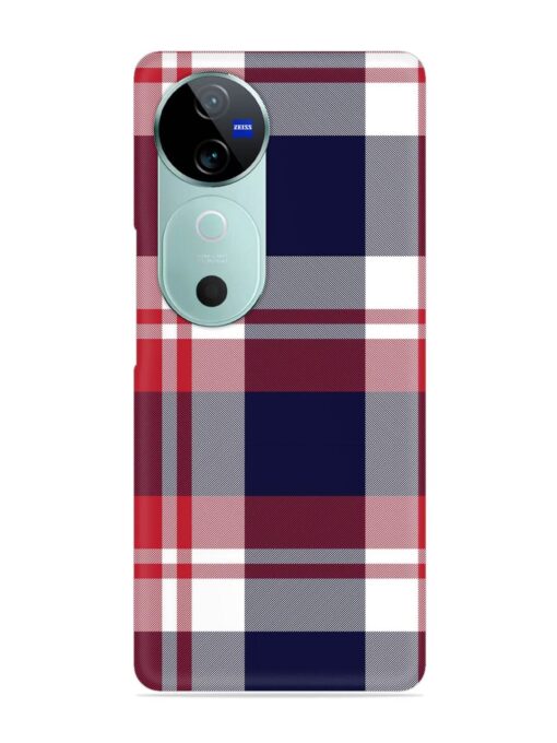 Classic Plaid Tartan Snap Case for Vivo V40 (5G) Zapvi