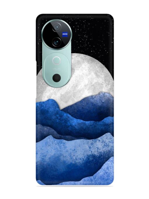 Full Moon Mountain Vector Snap Case for Vivo V40 (5G)