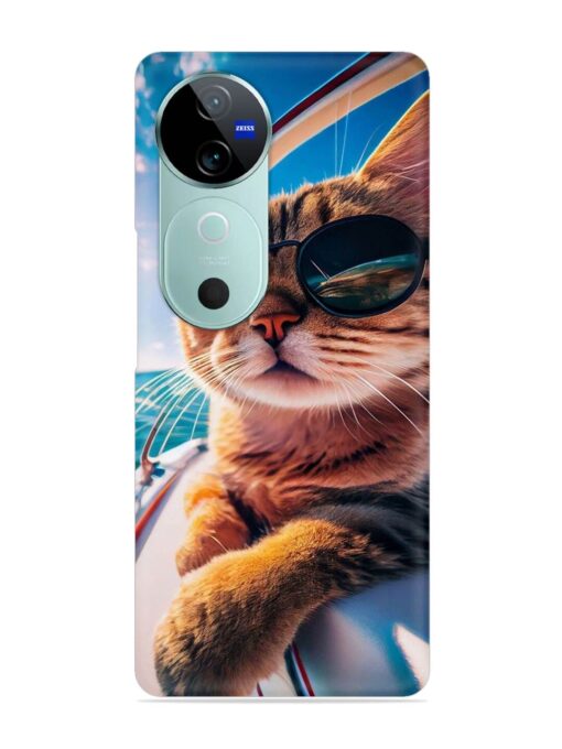 Cat In Style Snap Case for Vivo V40 (5G) Zapvi