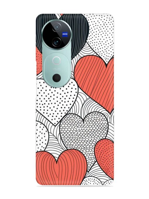 Girly Heart Seamless Snap Case for Vivo V40 (5G)