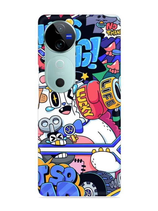 Universal Doodle Snap Case for Vivo V40 (5G)